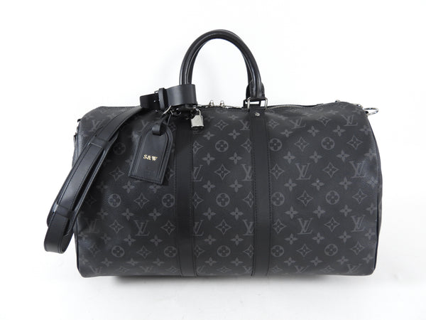 LV Keepall 45 Monogram Eclipse & Blue LV Canyon Briefcase. Perfect for a 2  day business trip 👌 : r/Louisvuitton