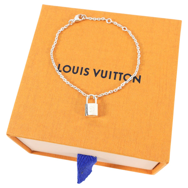 LOUIS VUITTON Sterling Silver Lockit Bracelet 335223