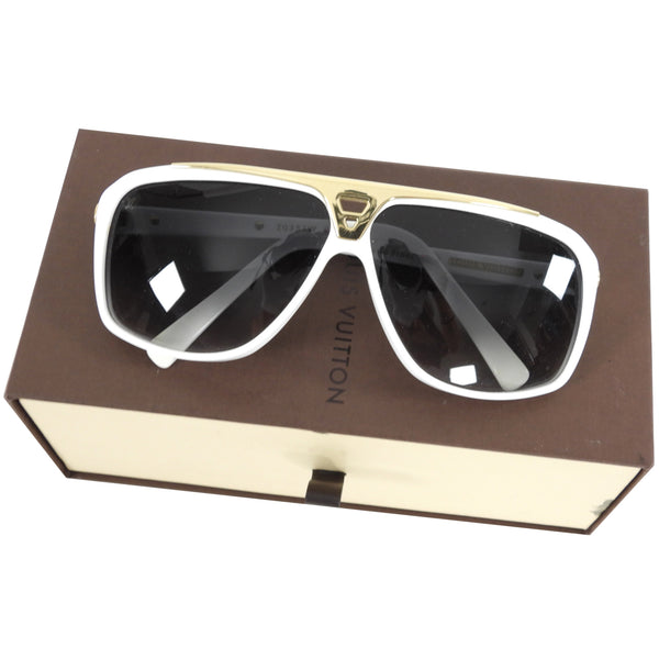 LOUIS VUITTON EVIDENCE MILLIONAIRE ZO SUNGLASSES240W SUNGLASSES White Resin  ref.383580 - Joli Closet