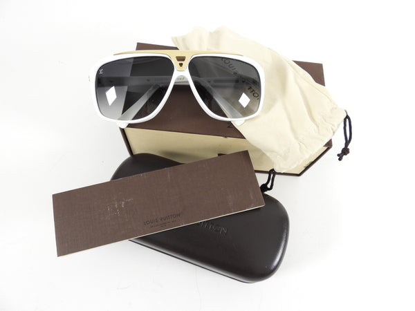 LOUIS VUITTON EVIDENCE MILLIONAIRE ZO SUNGLASSES240W SUNGLASSES White Resin  ref.383580 - Joli Closet