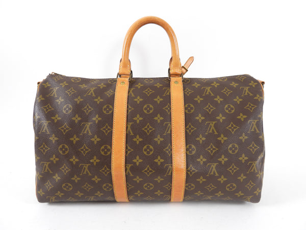 Louis Vuitton Vintage 1983 Monogram Keepall 45 Duffle Bag – I MISS