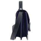 Mackage Mini Rubie Black and Cobalt Blue Crossbody Bag