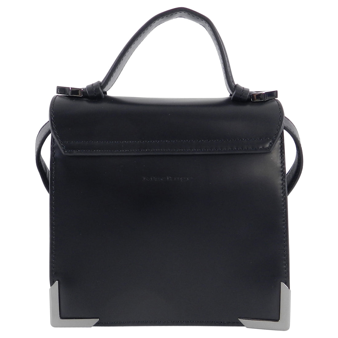 Mackage Mini Rubie Black and Cobalt Blue Crossbody Bag