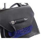 Mackage Mini Rubie Black and Cobalt Blue Crossbody Bag
