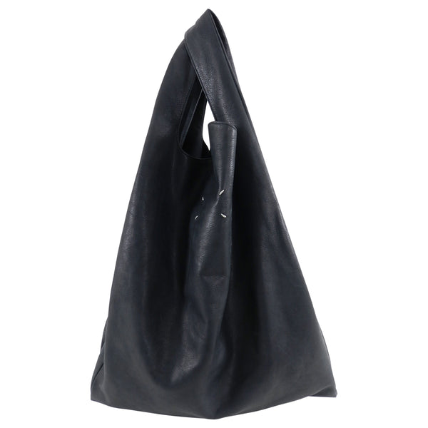 Maison Martin Margiela Black Leather Shopping Bag Tote – I MISS