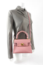 Miu Miu Pink Madras Click Top Handle Satchel Bag