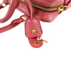 Miu Miu Pink Leather Small Zippered Handbag