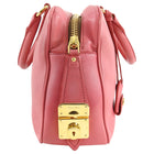 Miu Miu Pink Leather Small Zippered Handbag