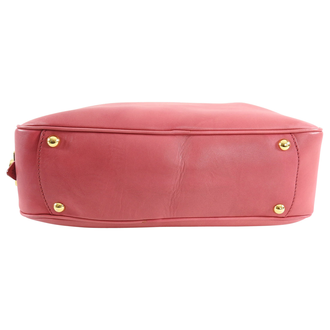 Miu Miu Pink Leather Small Zippered Handbag