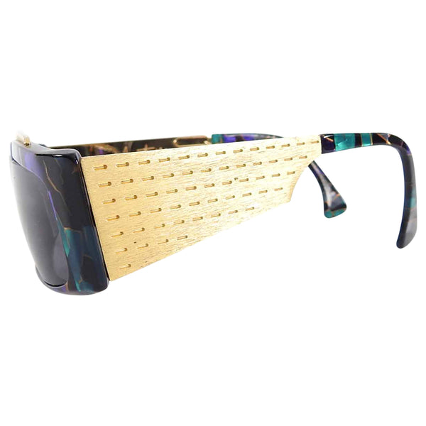 Claude Montana x Alain Mikli Vintage 1980's Purple Green