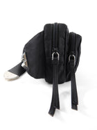 Prada Black Tessuto Nylon Stud Belt Bag