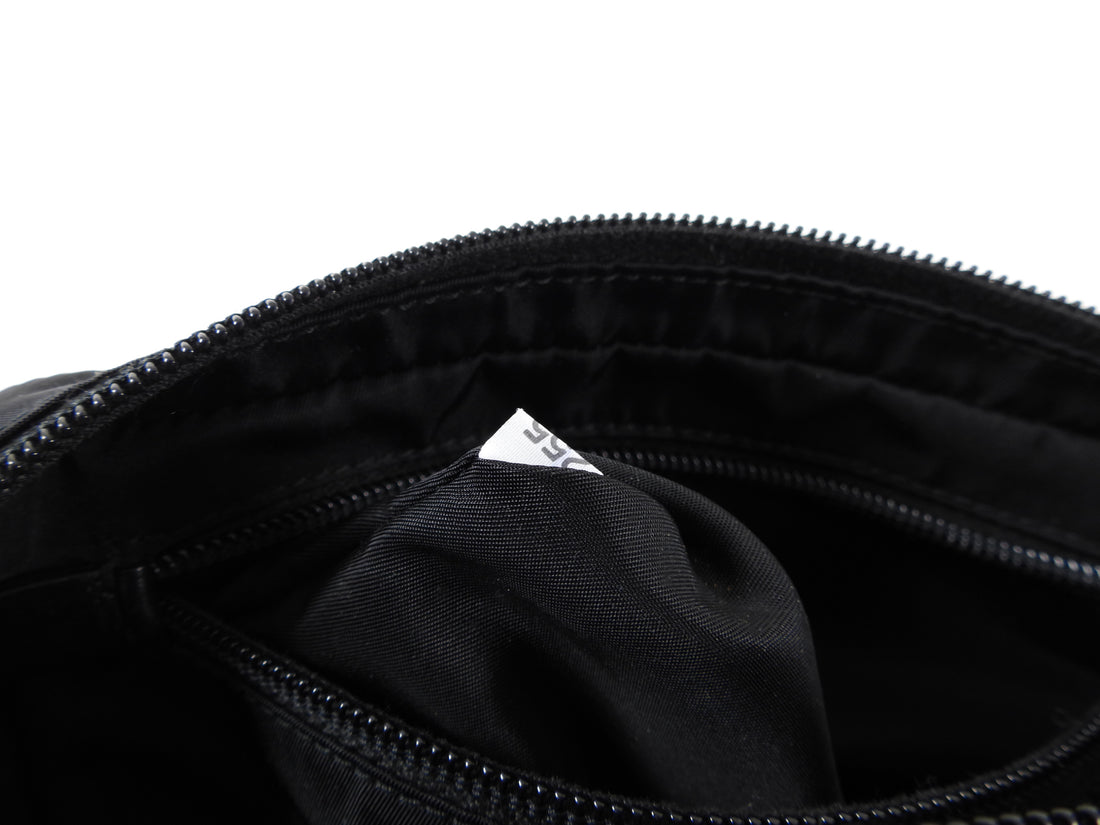 Prada Black Tessuto Nylon Stud Belt Bag