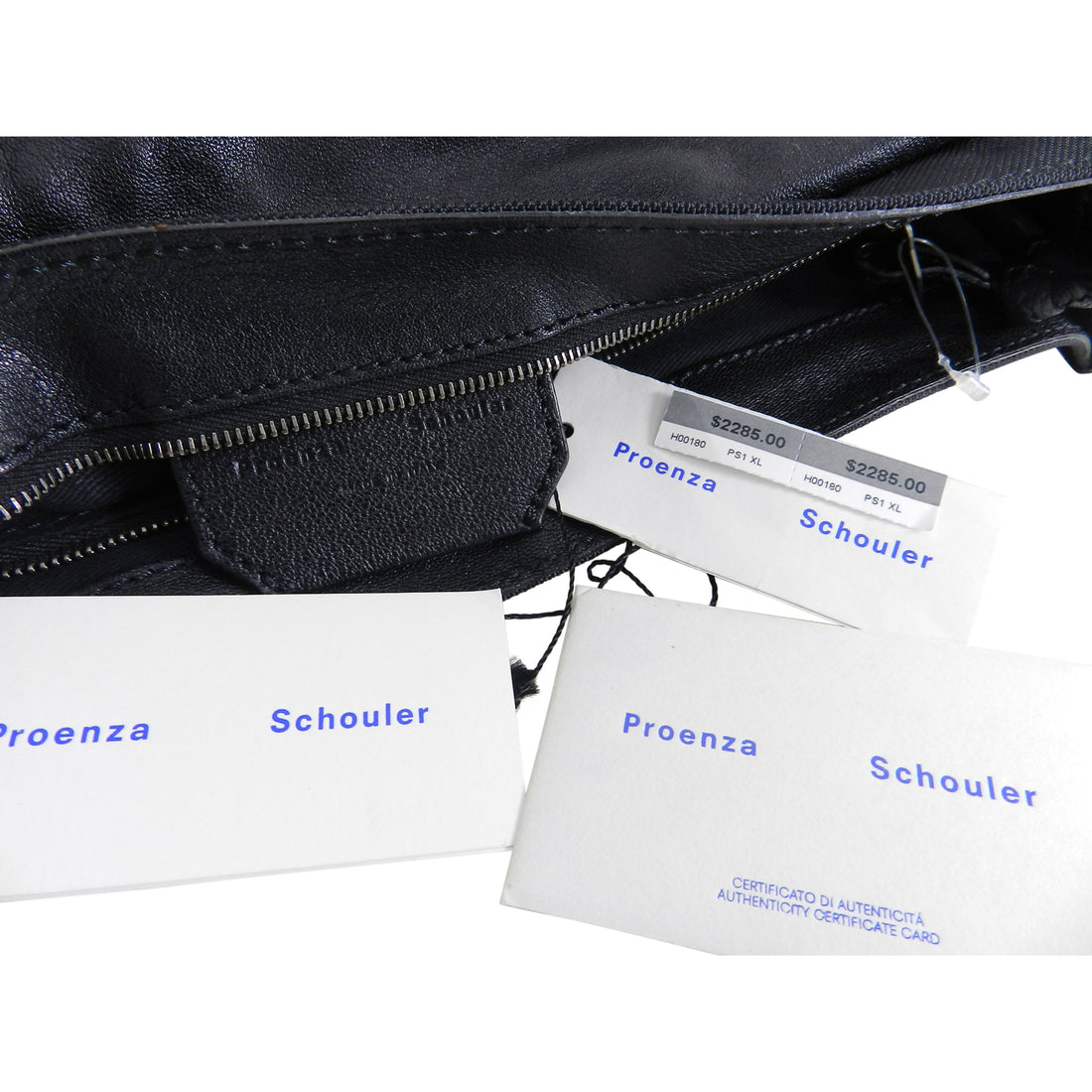 Proenza Schouler PS1 Extra Large Black Leather and Nylon Bag