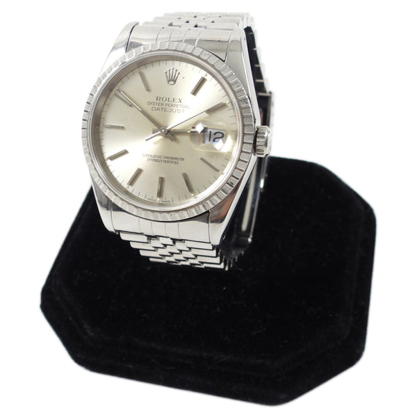 Rolex 1991 Pre-owned Oyster Perpetual Datejust 35mm - Silver