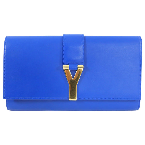 Ysl best sale blue clutch