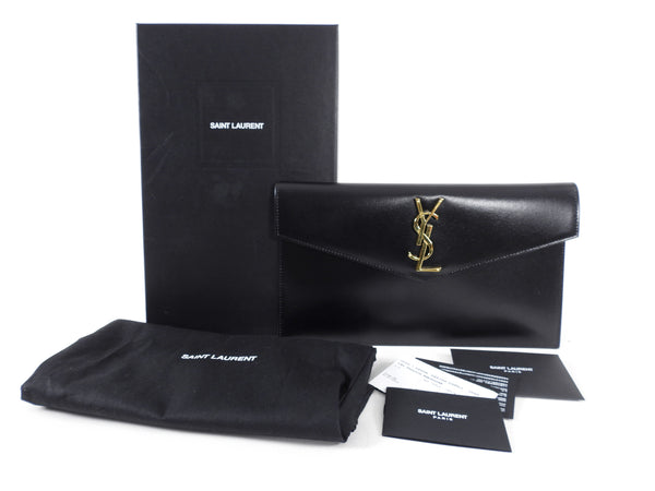 YSL SAINT LAURENT MONOGRAM CLUTCH VS UPTOWN POUCH / COMPARISON