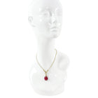 Swarovski Red Crystal Drop Pendant Necklace