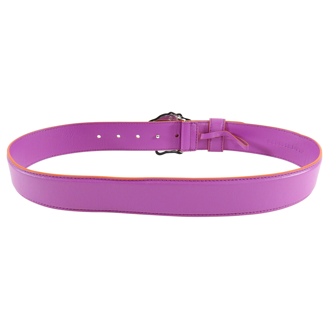 Versace Magenta Leather Medusa Head Belt - 75/30