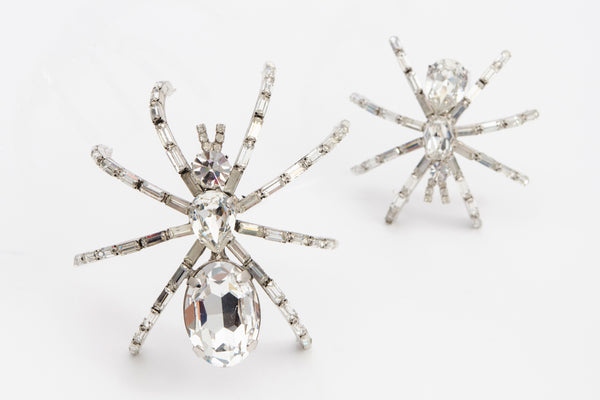 Vintage 1980’s Butler and Wilson Large Rhinestone Spider Pins