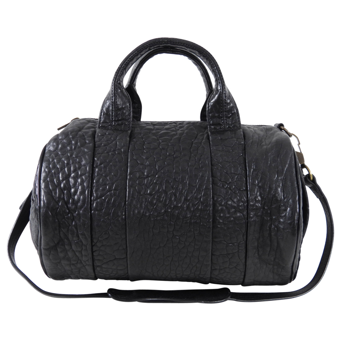 Alexander Wang Rocco Black Grained Leather Bag
