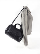 Alexander Wang Rocco Black Grained Leather Bag