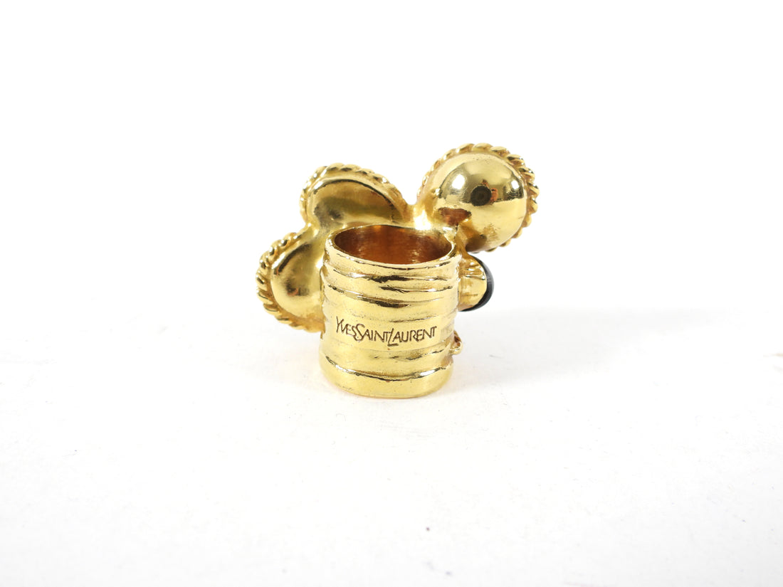 Yves Saint Laurent Arty Multi Jewel Cluster Ring - 6