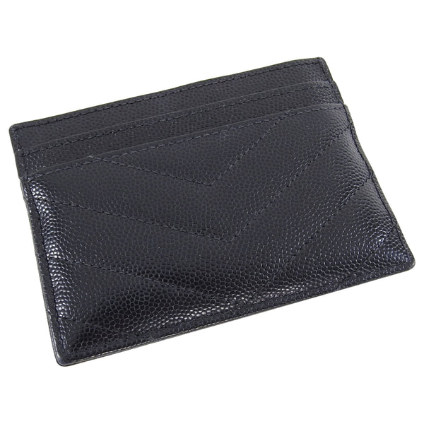 Saint Laurent Black Caviar Leather YSL Card Holder – I MISS YOU