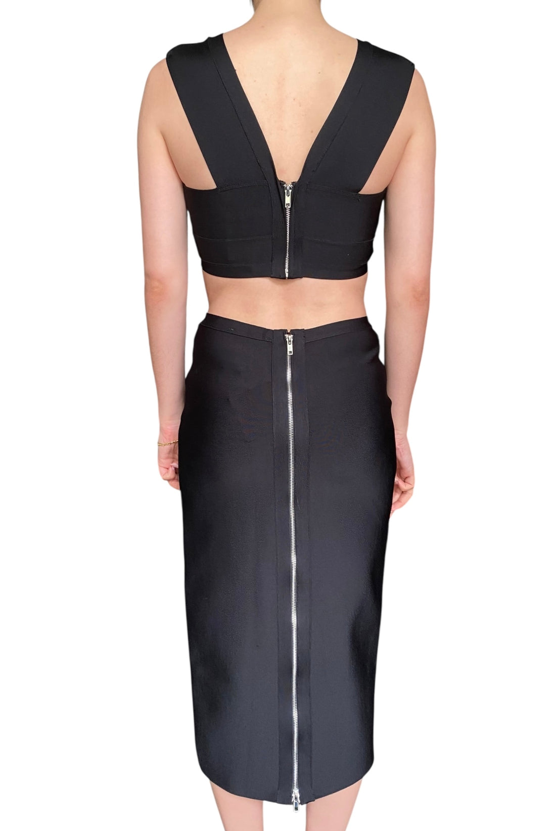 Herve Leger X Forever 21 Two Piece Skirt Top Set - M / US 4-6