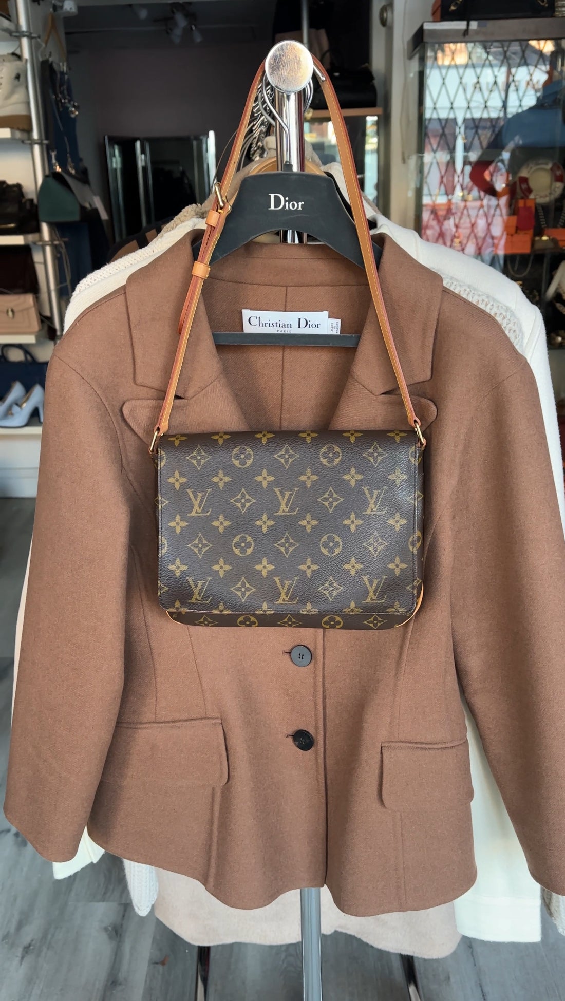 Louis Vuitton Monogram Musette Tango Shoulder Flap Bag