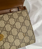 Gucci 1995 Monogram Horsebit Flap Bag