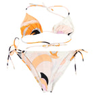 Emilio Pucci Orange & Pink Swirl Printed Two-Piece Bikini Set - US 6