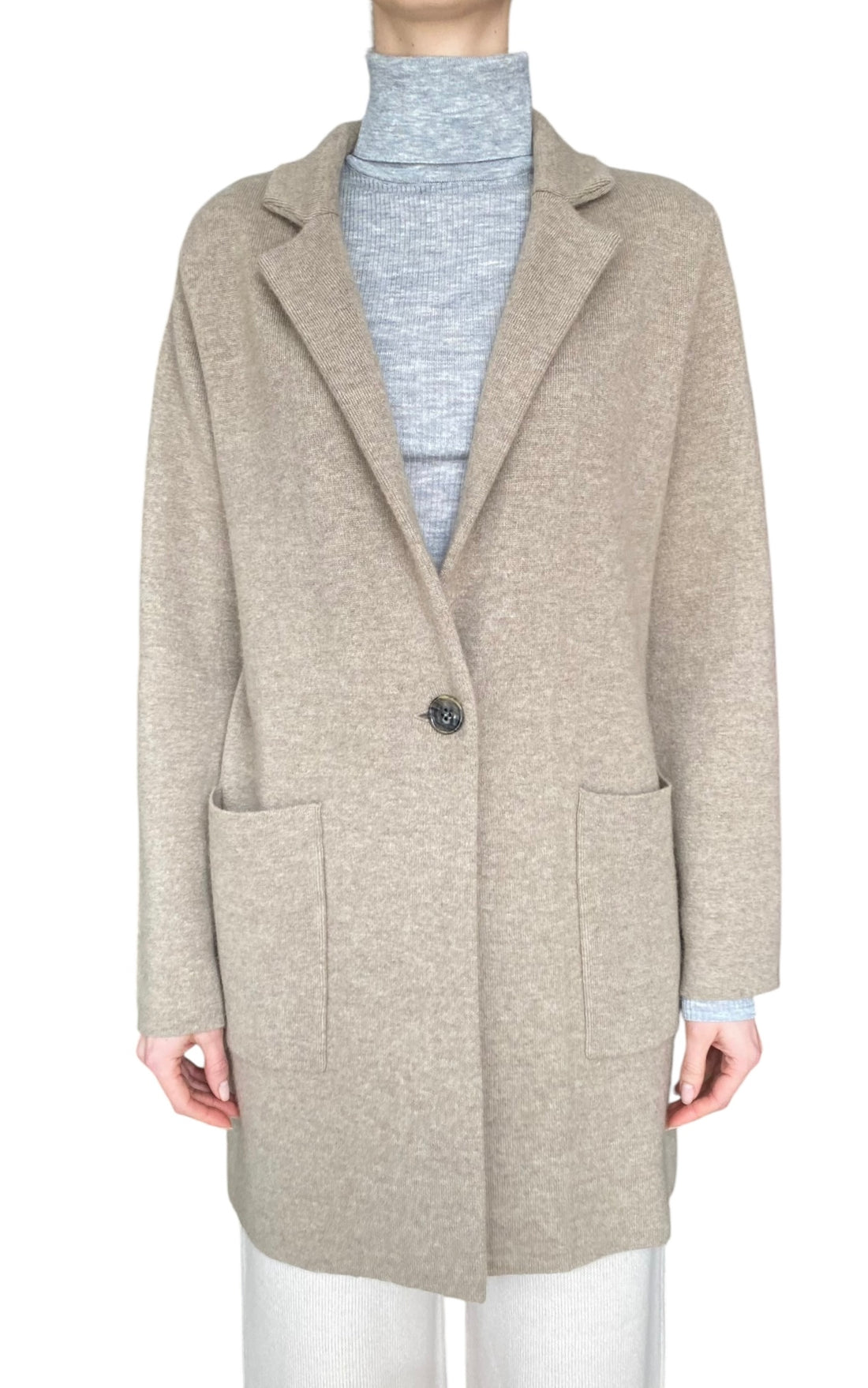 Lisa Yang Beige “Anni” Cashmere Long Cardigan - 0 / S / US 4