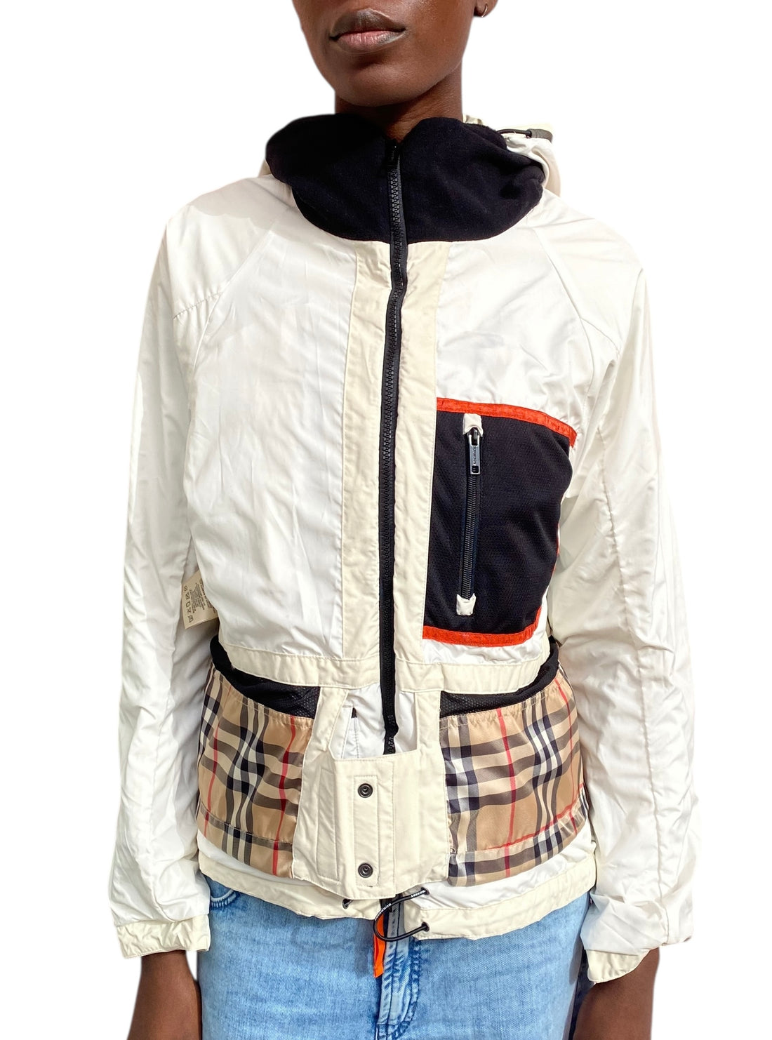 Burberry White Reversible Nylon Ski Shell Jacket - M / US 4-6