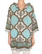 Zimmermann Green Cotton Terry Jacquard Fringe Mini Dress  - 1 / S-M / US 4-6