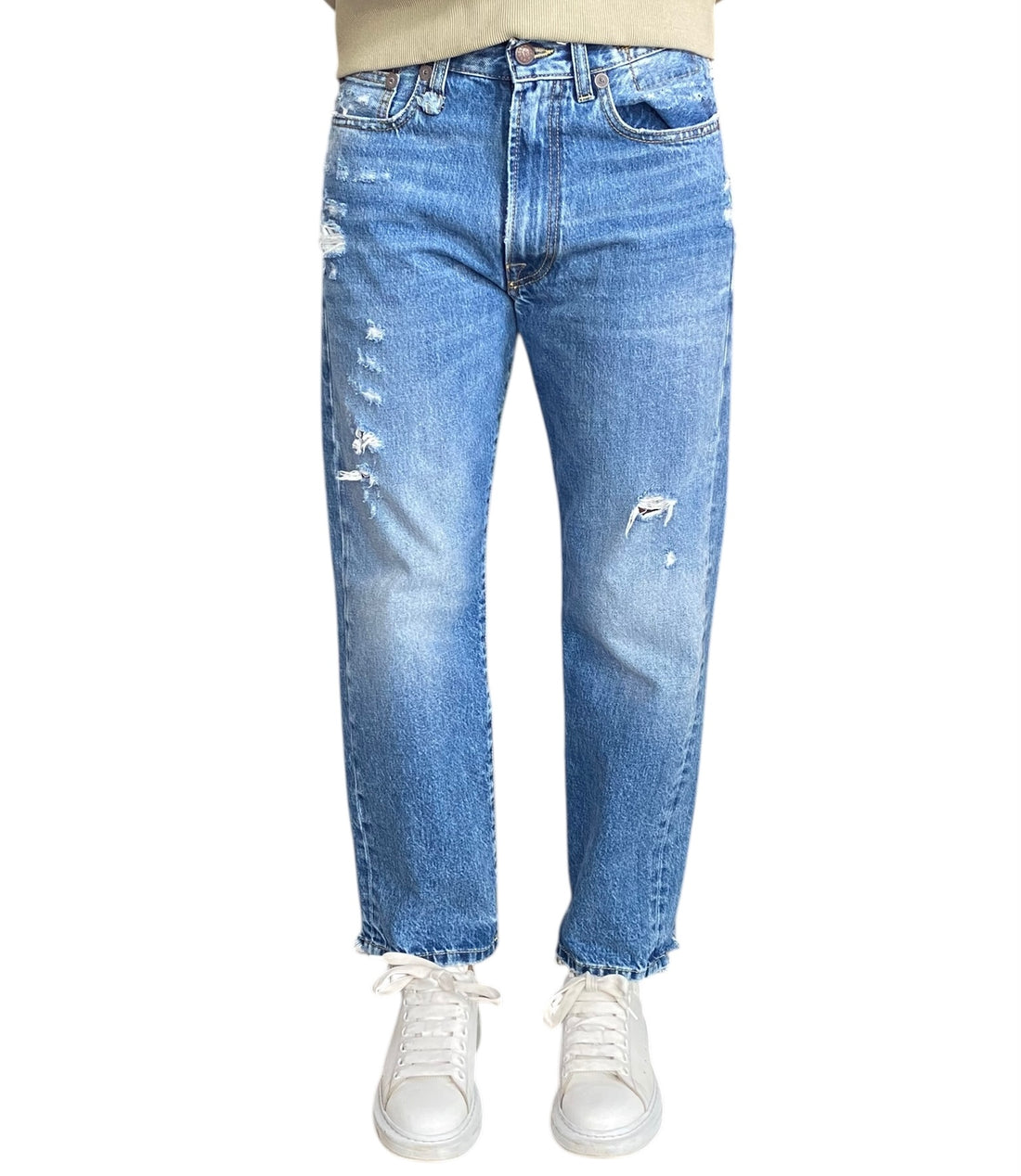 R13 Distressed Mom Denim - W26