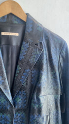 Christopher Kane Floral Print Leather Jacket