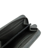 Bottega Veneta Grey Intrecciato Leather Zip Compact Wallet
