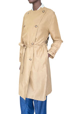 Acne Studios Camel Beige “Angelica” Belted Trench Coat - 36 / US 2-4