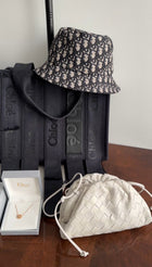 Bottega Veneta White Intrecciato Leather Mini The Pouch Crossbody Bag