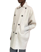 Brunello Cucinelli Beige Monili Embellished Hand-Finished Cashmere Coat - 38 / US 2-6