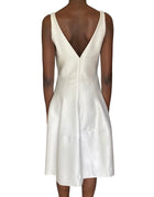 J. Mendel Silver Structured Midi Dress - US 12