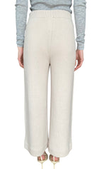 Iris Von Arnim Beige Cashmere Wide Leg Trousers - S / US 4-6