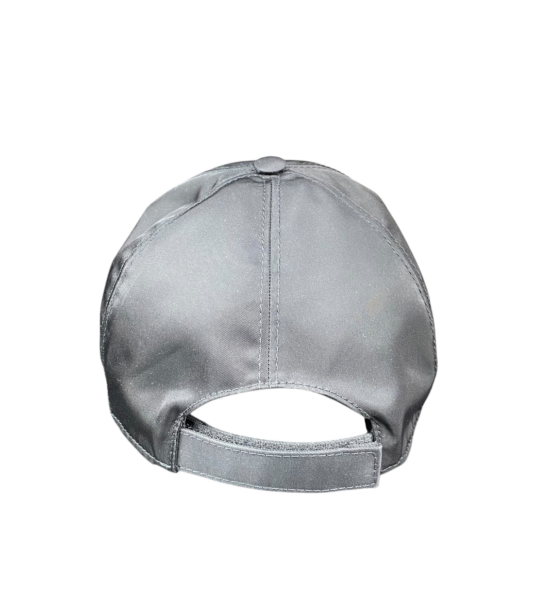 Prada Black Nylon Logo Baseball Cap - S