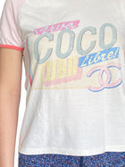 Chanel Pink & Blue “Viva Cuba” Tee - S