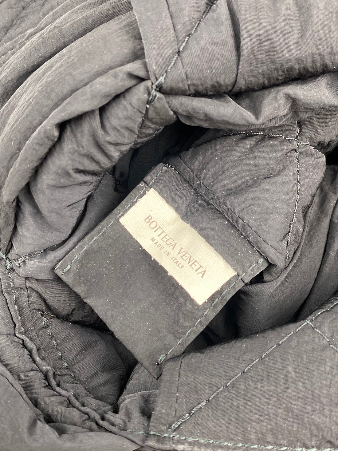 Bottega Veneta Black Padded Tech Cassette Crossbody Bag