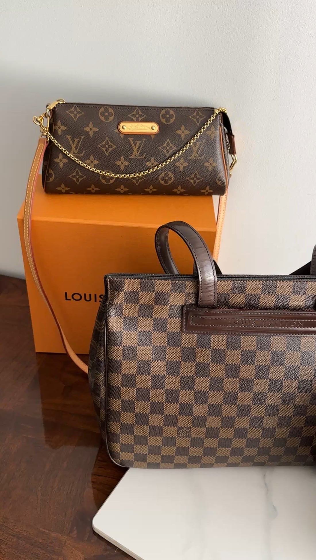 Louis Vuitton Monogram Canvas Eva Chain 2-Way Strap Pochette Bag