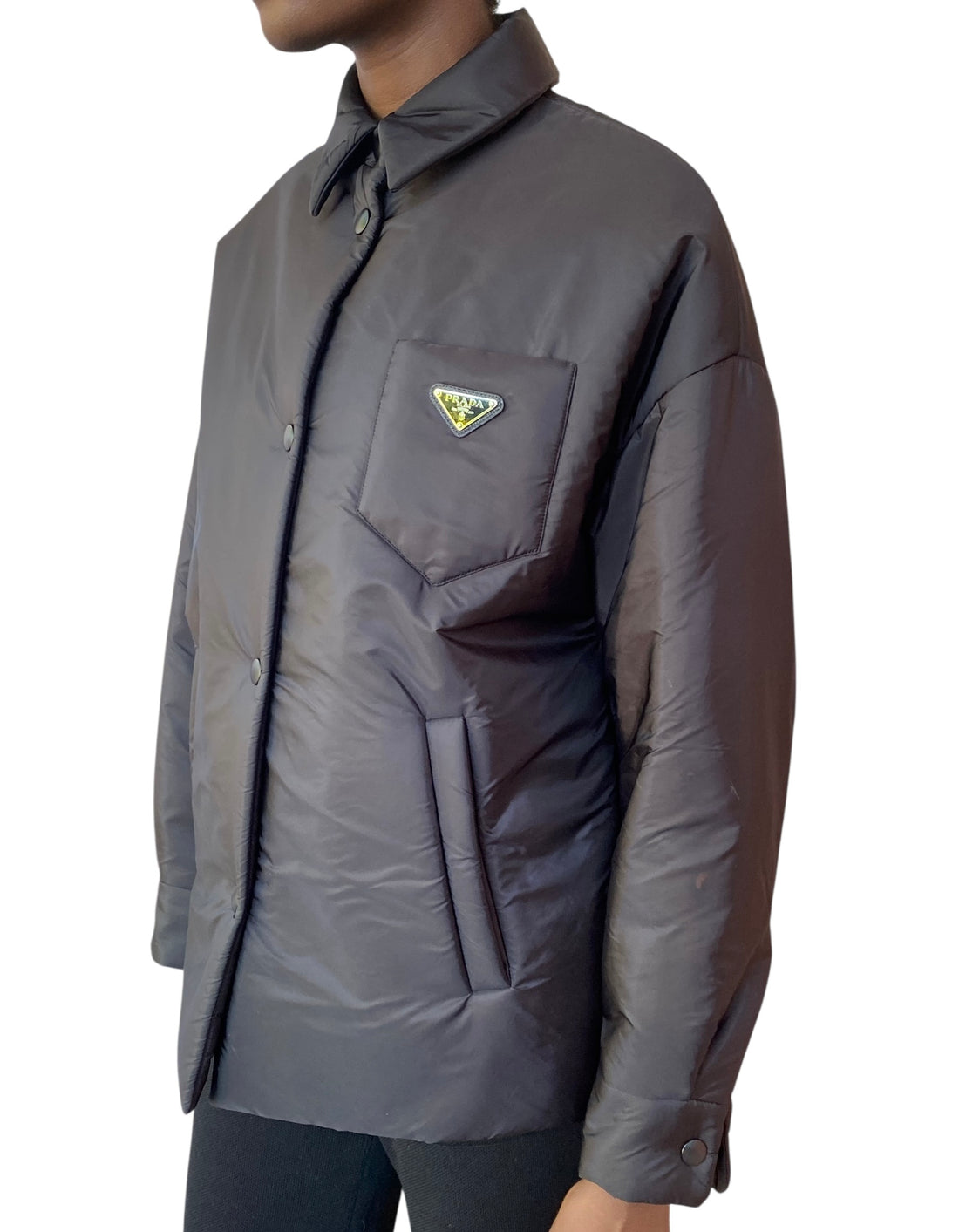 Prada Black Re-Nylon Blouson Padded Shacket - 36 / US 2 – I MISS