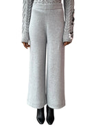 Iris Von Arnim Grey Cashmere Knit Trousers - S