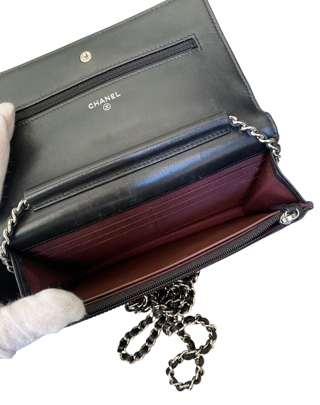 Chanel Black 2019 Classic Leather CC WOC