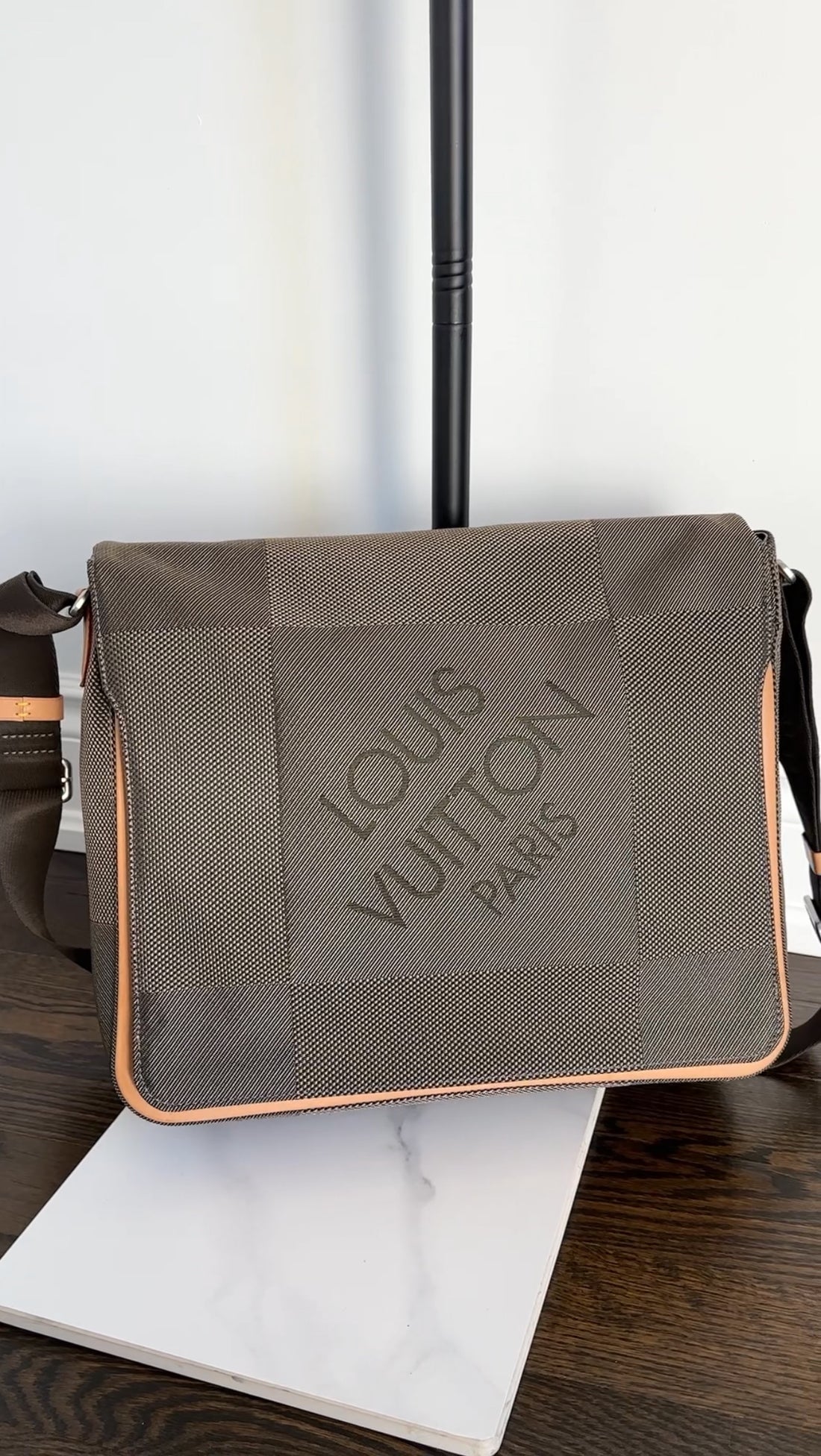 Louis Vuitton Terre Damier Geant Canvas Messenger Bag